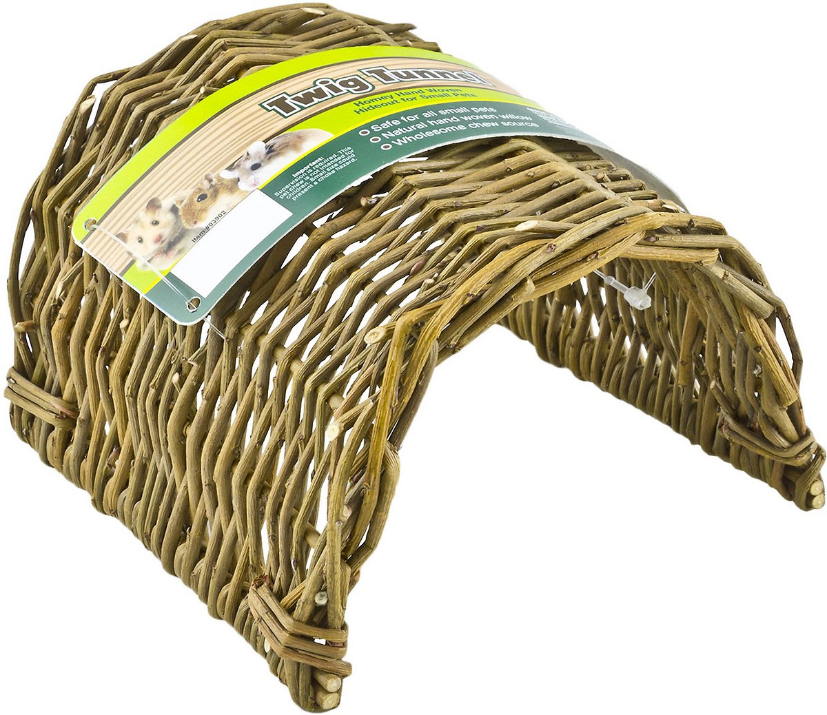 Ware Manufacturing Hand Woven Willow Twig Tunnel Small Pet Hideout， Large