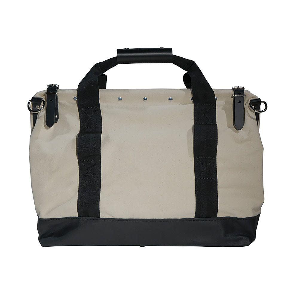 20 Canvas Tool Bag， Leather Bottom ;