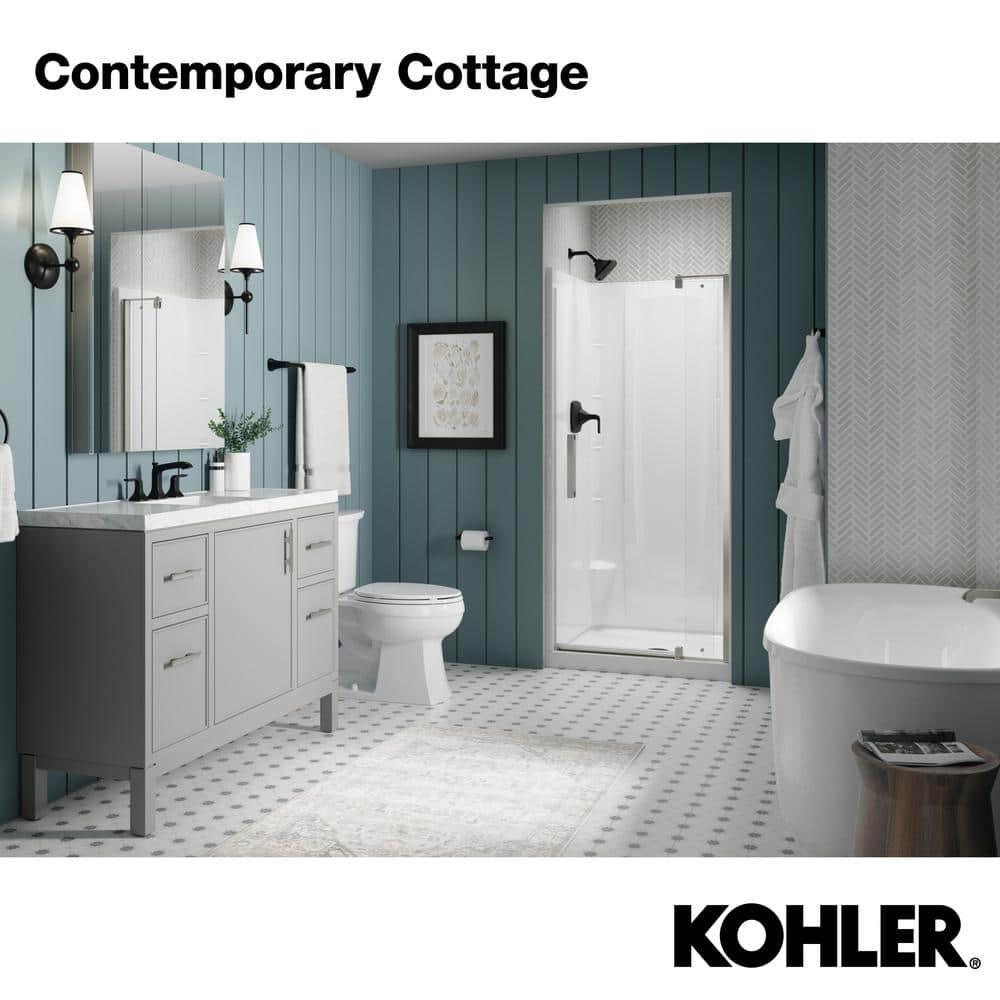 KOHLER Elmbrook The Complete Solution 2Piece 128 GPF Single Flush Elongated Toilet in White with QuietClose Seat Included