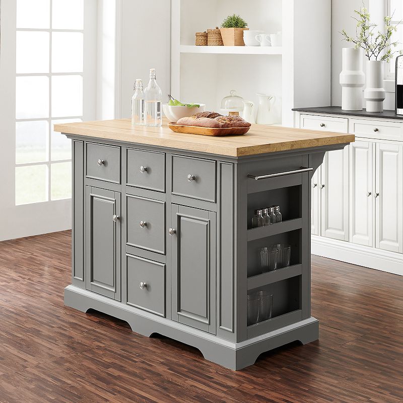 Crosley Julia Wood-Top Kitchen Island