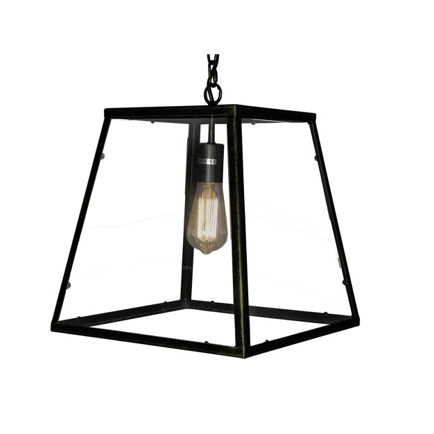 X 14 quot X 14 quot Minerva 1 Light Edison Lamp Black Warehouse Of 