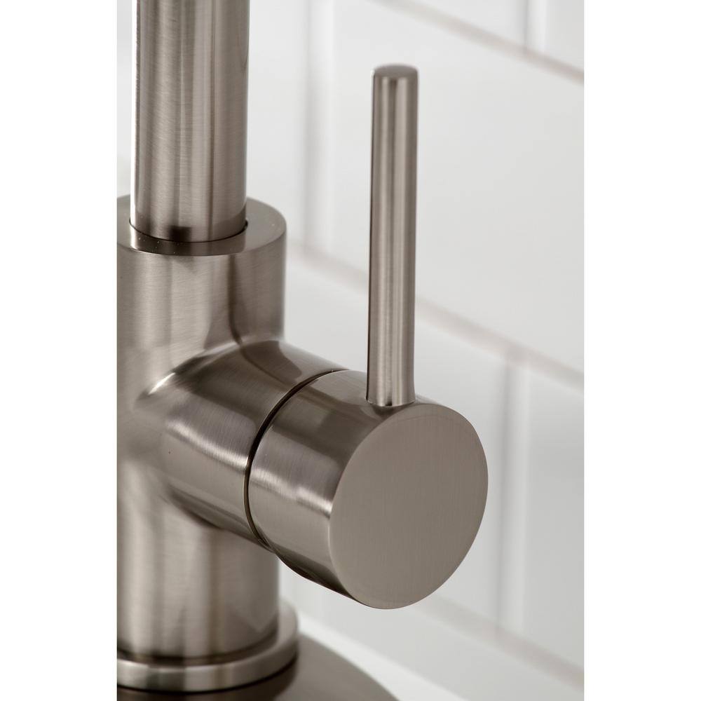 Kingston Brass Concord Single-Handle Bar Faucet in Brushed Nickel HLS8538DL