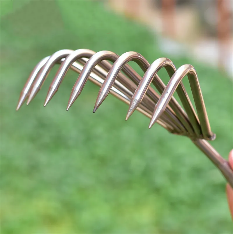 High Quality 3PCS Stainless Steel Rake Shovel Weeding Cultivator Gardening Hand Tool Garden Tool Set Customizable Packaging