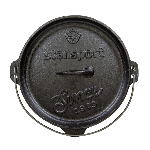 Stansport Preseasoned Cast Iron Dutch Oven With Legs