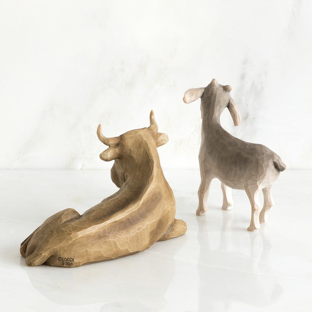 Willow Tree  Ox and Goat Figurine