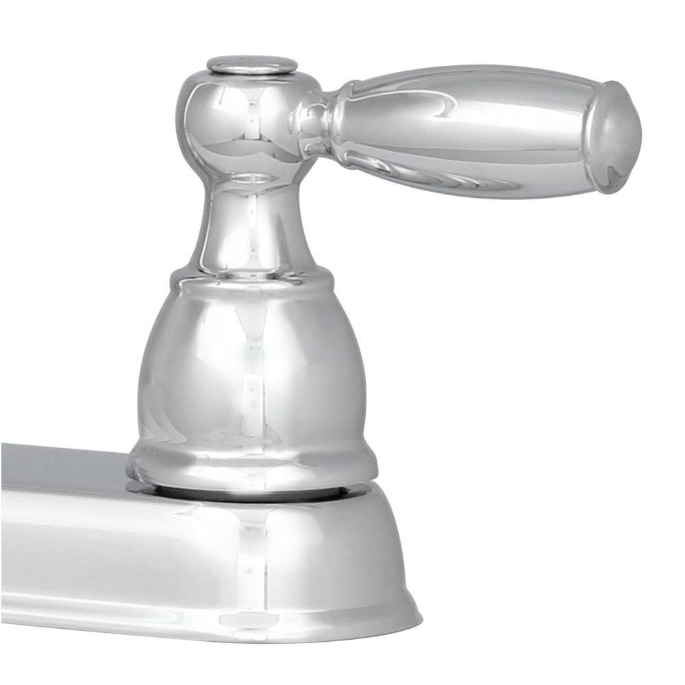 Delta Foundations 2-Handle Standard Kitchen Faucet in Chrome 21987LF