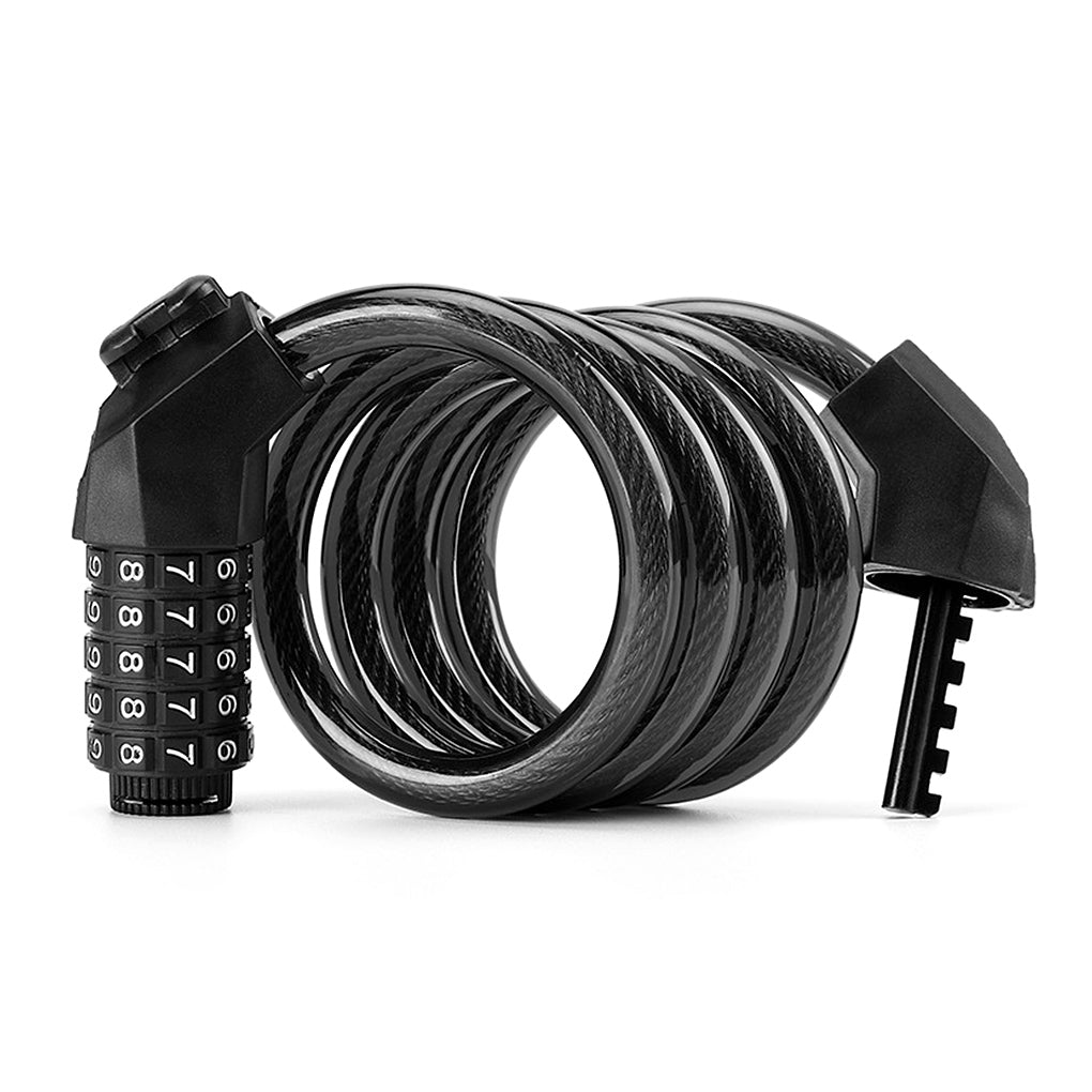 TureClos Bike Lock 5 Digit Code Combination Bicycle Safety Lock Steel Cable Waterproof Anti-theft Tool