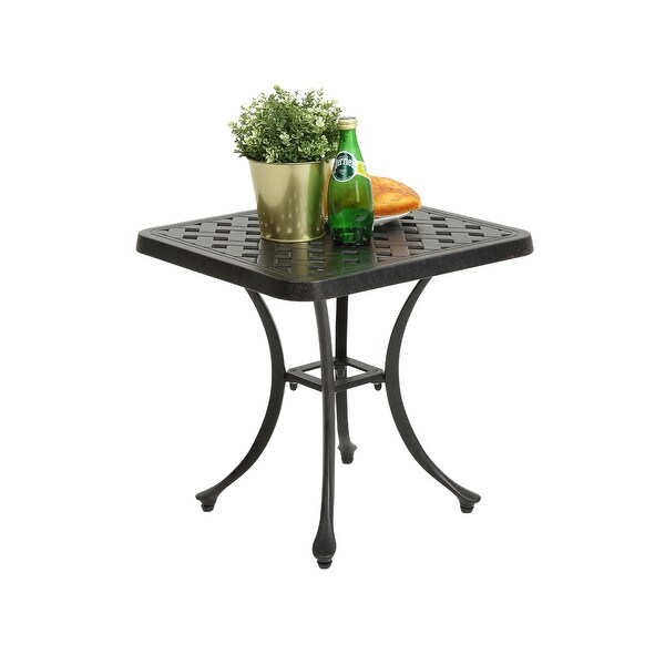 Aluminum Outdoor Patio End Table