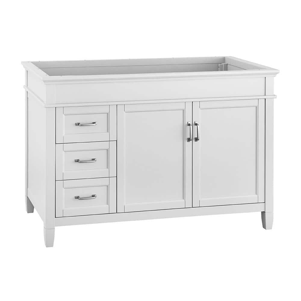 Home Decorators Collection Ashburn 48 in W x 2175 in D Vanity Cabinet in White