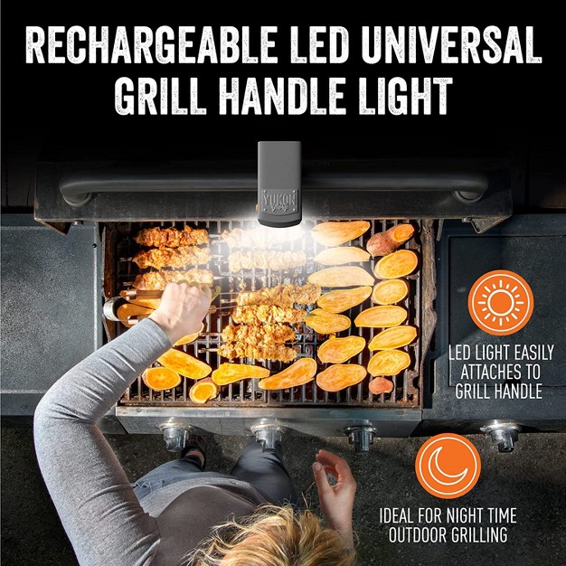 Yukon Glory Bright Bbq Led Grill Handle Light Rechargeable Led Light Fits Most Outdoor Grills