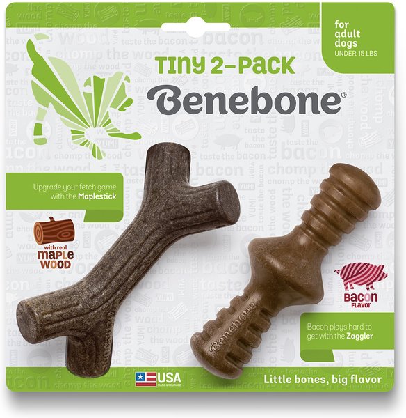 Benebone Bacon Flavor Tough Dog Chew Toy