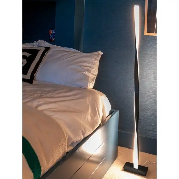 Brightech Helix LED Floor Lamp - Black.