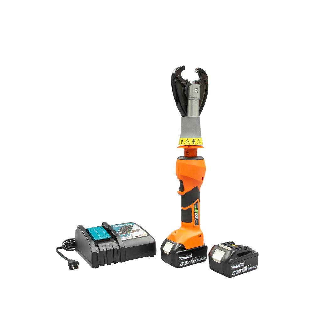 Greenlee Insulated In-Line Indent Crimper 6 Ton， with CJD3 Head， Batteries and 120V Charger