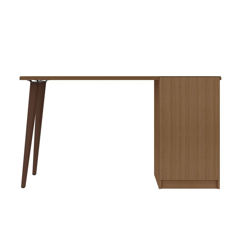 Hampton 53.54 3 Cubby/ Wood Leg Home Office Desk