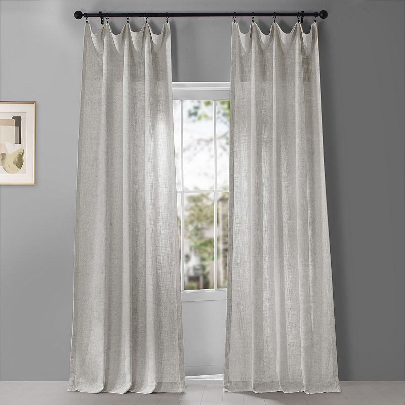 EFF Belgian Heavy Faux Linen Window Curtain