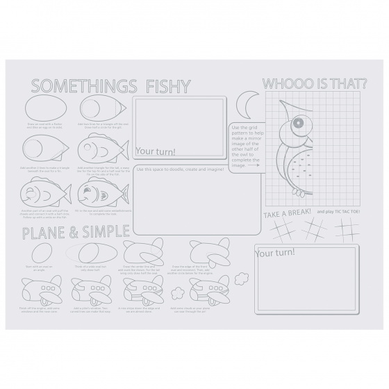 Hoffmaster Kids' Activity Placemats  10 x 14  2 ...