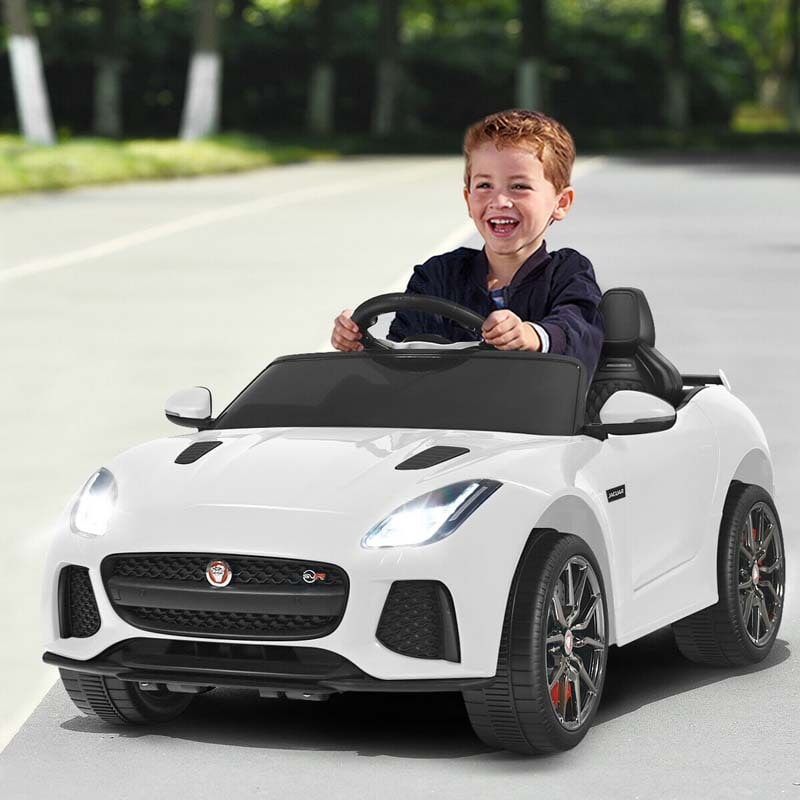 12V Jaguar F-Type SVR Licensed Kids Ride On Car, Battery Powered Riding Toy Car with Remote Control