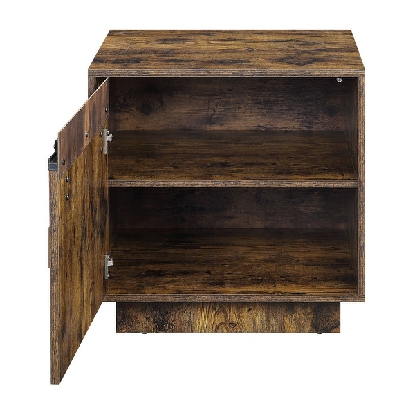 ACME Bellarosa End Table in Rustic Oak