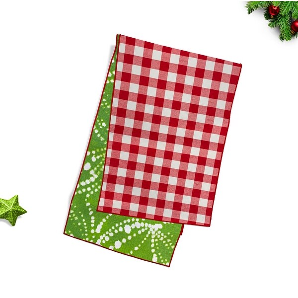 Joita Reversible RIGEL Green/RIGEL Green Christmas Table Runner