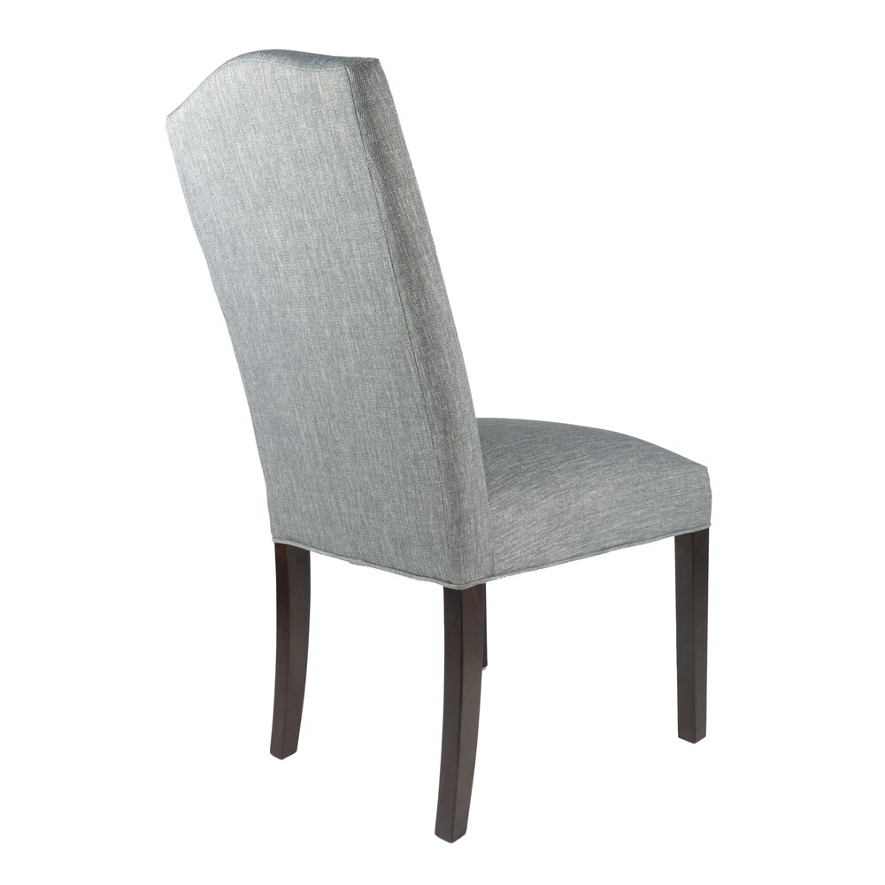 Camel Back Upholstered Fabric Dining Chair (set of 2)   21 inches w. x 26 inches d. x 42 inches h