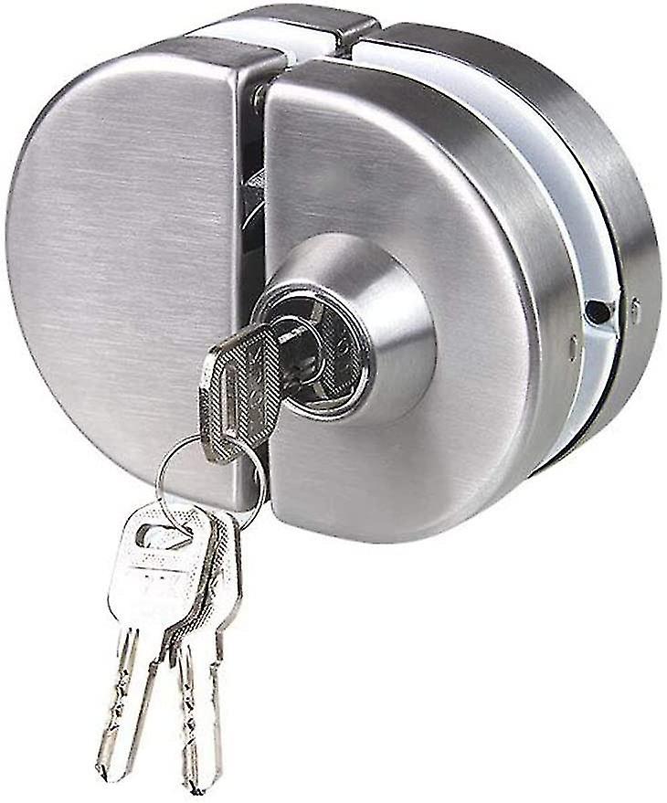 Double Glass Door Lock 304 Stainless Steel，sides Open Frameless Door Hooks For 10-12mm Thickness Glass