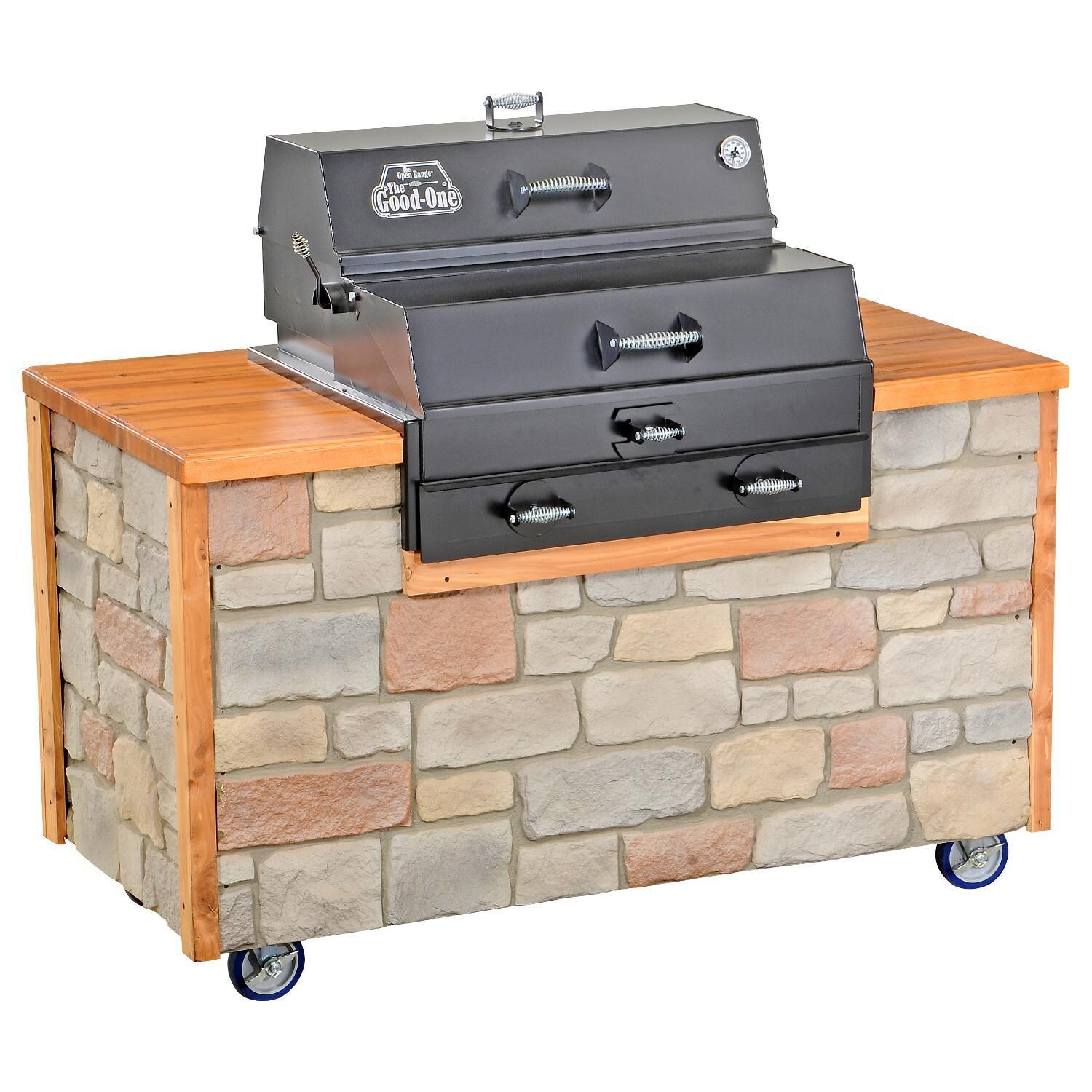 The Good-One Open Range Gen III 36-Inch Built-In Charcoal Smoker