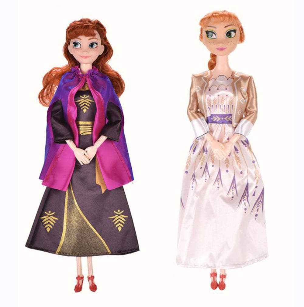 4PCS Set Disney Frozen Elsa Anna Dolls Sets, 11" High Frozen Princess Doll Toys with Accessories Olfa Sets Girl's Christmas Gift Box,Girl Collectible