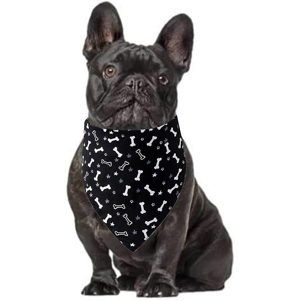 Dog Bandanas 4 Pcs ; Soft Cotton Dog Bandana， For Everyday Use， Dog Bandanas Child， Washable