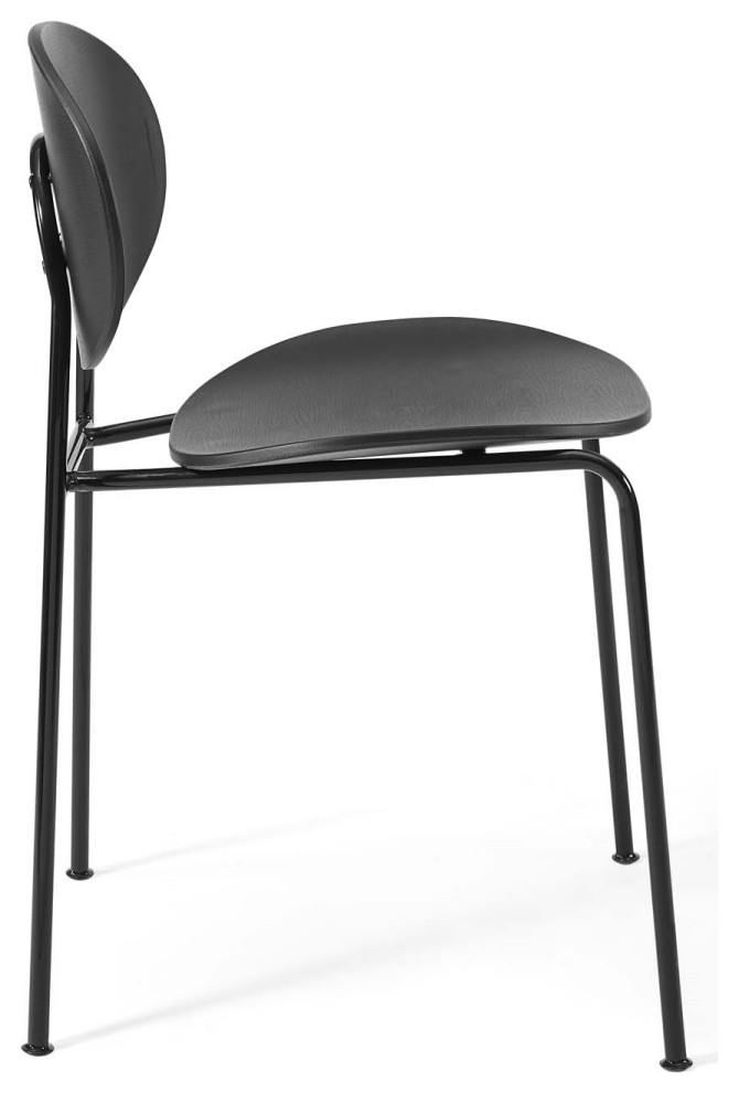 Palette Dining Side Chair Set of 2 EEI 3902 BLK   Midcentury   Dining Chairs   by Kolibri Decor  Houzz