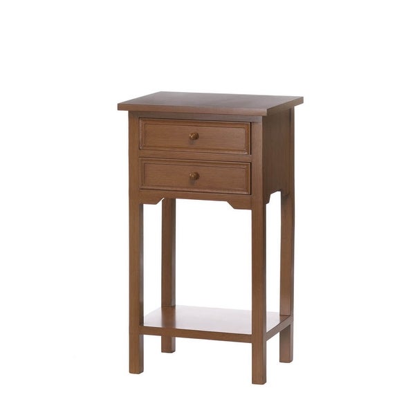 Double Drawer Side Table