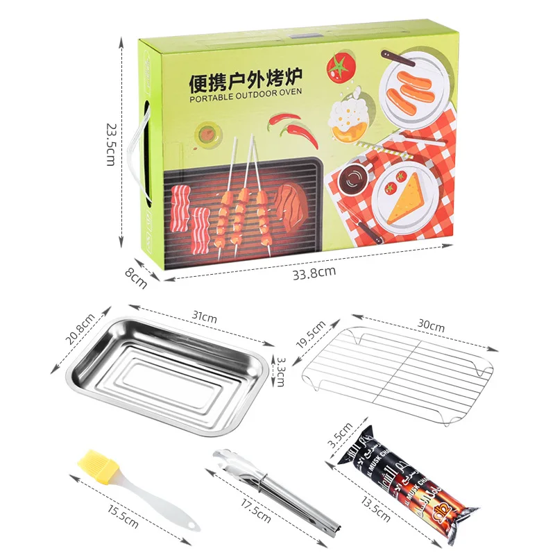 Wholesale Disposable Barbecue Stove Portable Charcoal Grill Mini BBQ Grills Home and Outdoor Travel Camping Barbecue Grill