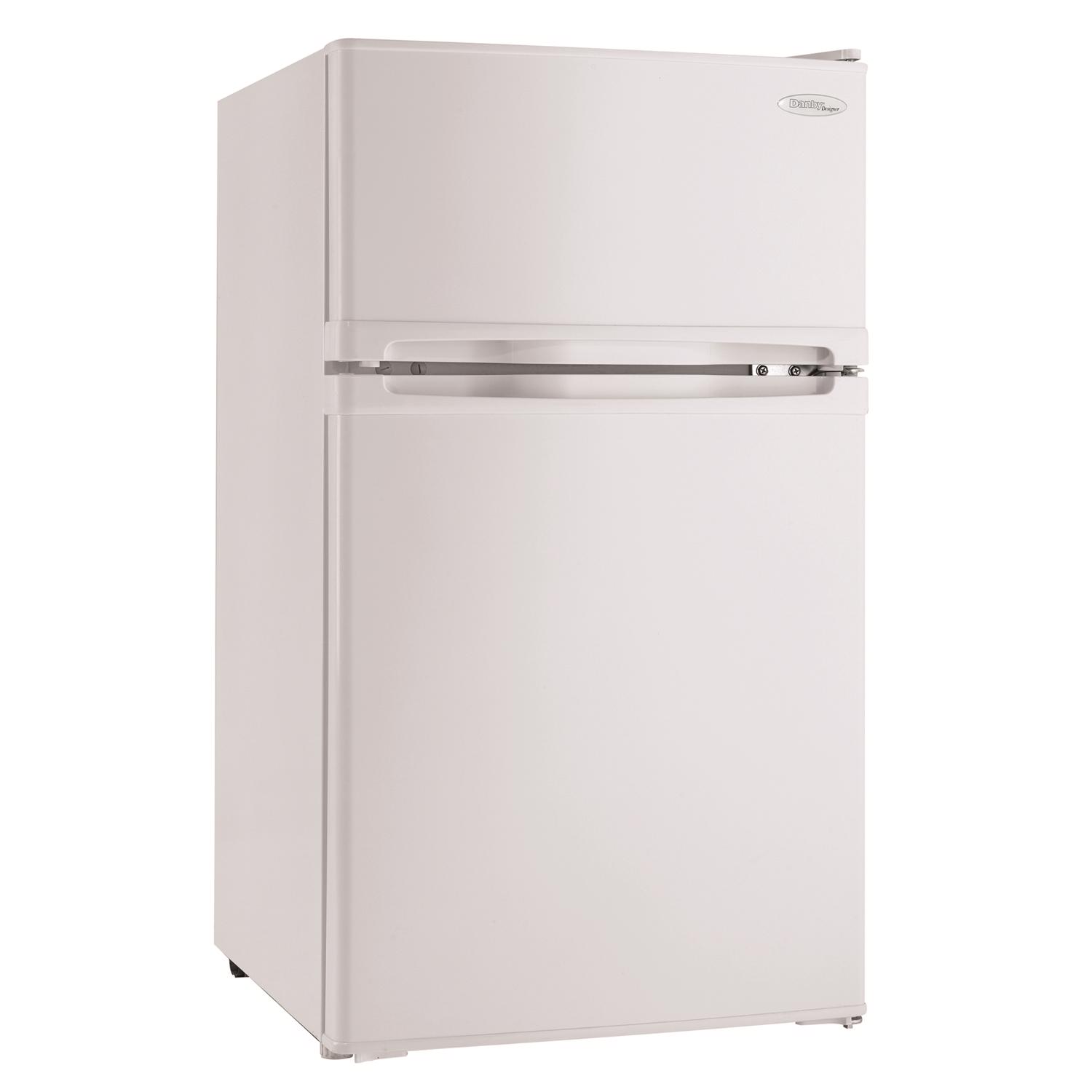 Danby 3.1 ft White Stainless Steel Compact Refrigerator 110 W