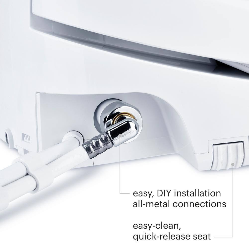 Brondell Swash 1400 Luxury Electric Bidet Seat for Elongated Toilet in White S1400-EW