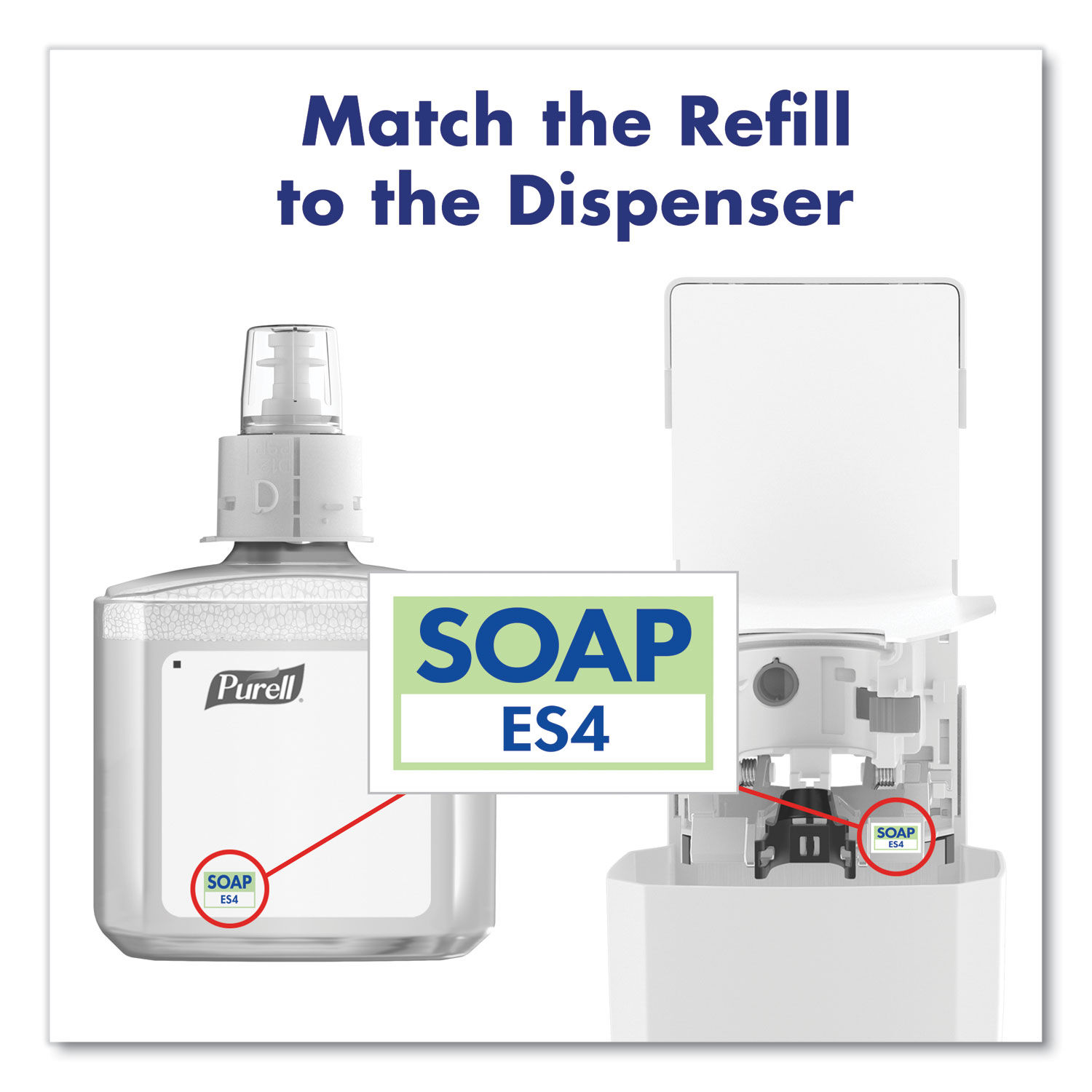 ES4 Soap Push-Style Dispenser by PURELLandreg; GOJ503001