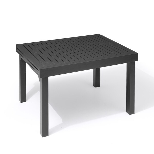 Pellebant Outdoor Aluminum Expandable Patio Dining Table