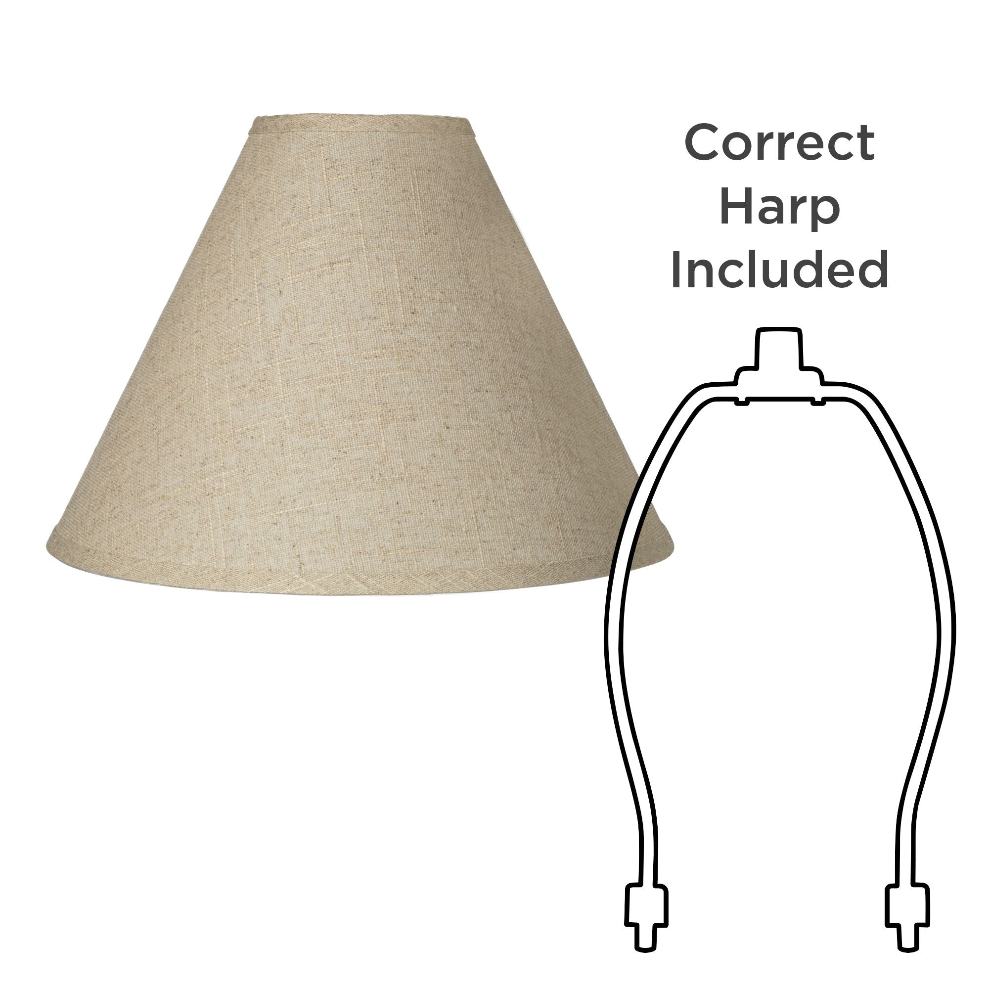 Brentwood Fine Burlap Large Empire Lamp Shade 5