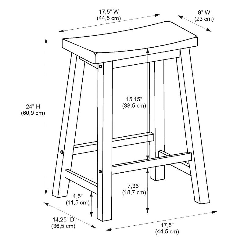 Honey Brown Counter Stool