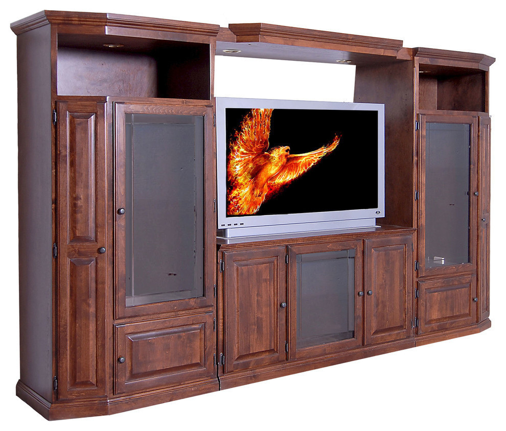 Traditional 3 Piece Wall   Traditional   Entertainment Centers And Tv Stands   by Oak Arizona  Houzz