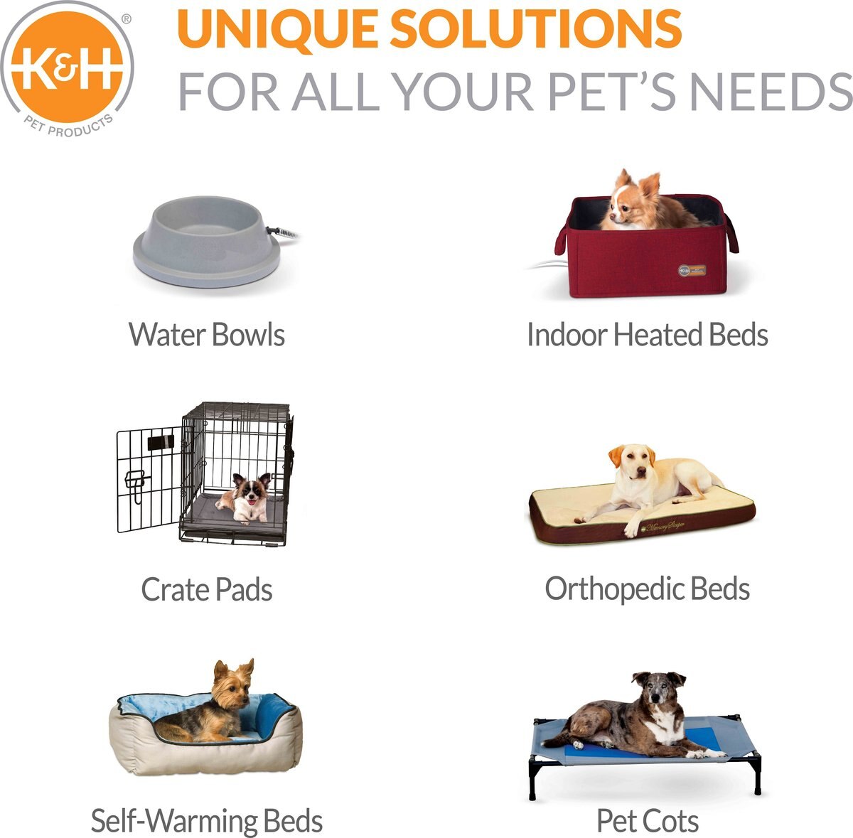 KandH Pet Products Cozy Cot Elevated Dog Bed