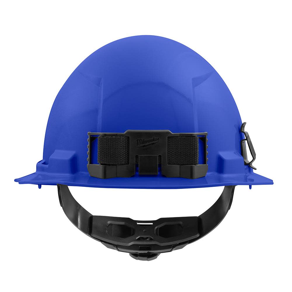 Milwaukee Blue Full Brim Hard Hat with 4pt Ratcheting Suspension Type 1 Class E