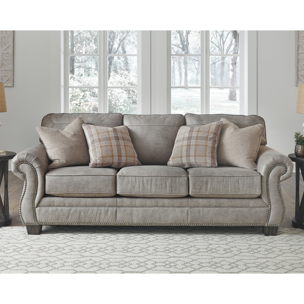 Olsberg Traditional Steel Grey Sofa