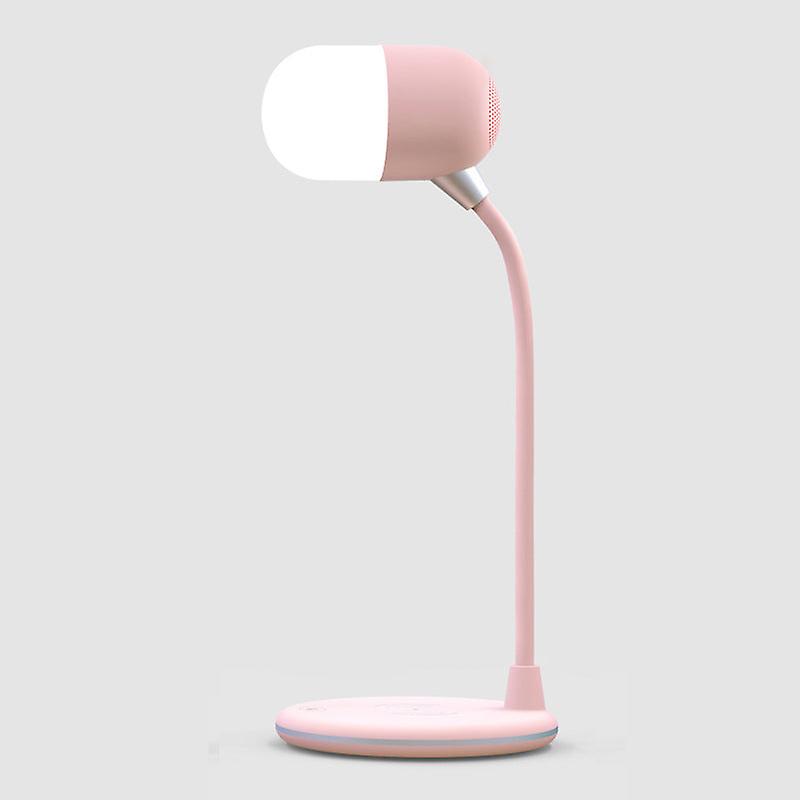 3 In 1 desk lamp with qi wireless charger bluetooth speaker