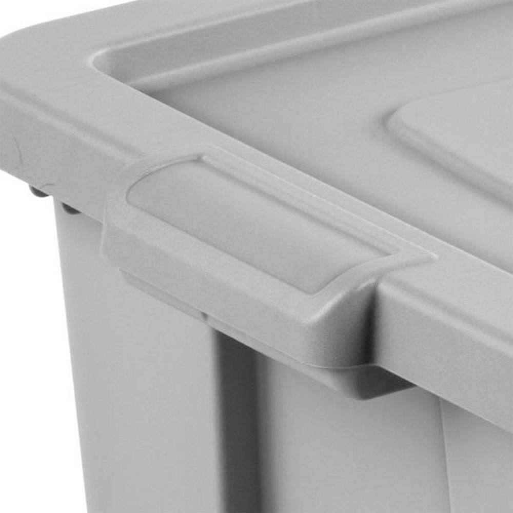 Sterilite Tuff1 18 Gal. Plastic Storage Tote Container Bin with Lid (6-Pack) 6 x 16786A06