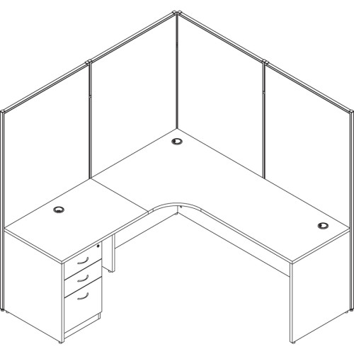 Lorell Essentials Rectangular Desk Shell (69372)