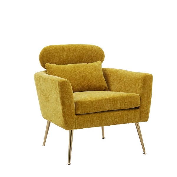 Modern Chenille Accent Chair Armchair Upholstered Reading Chair