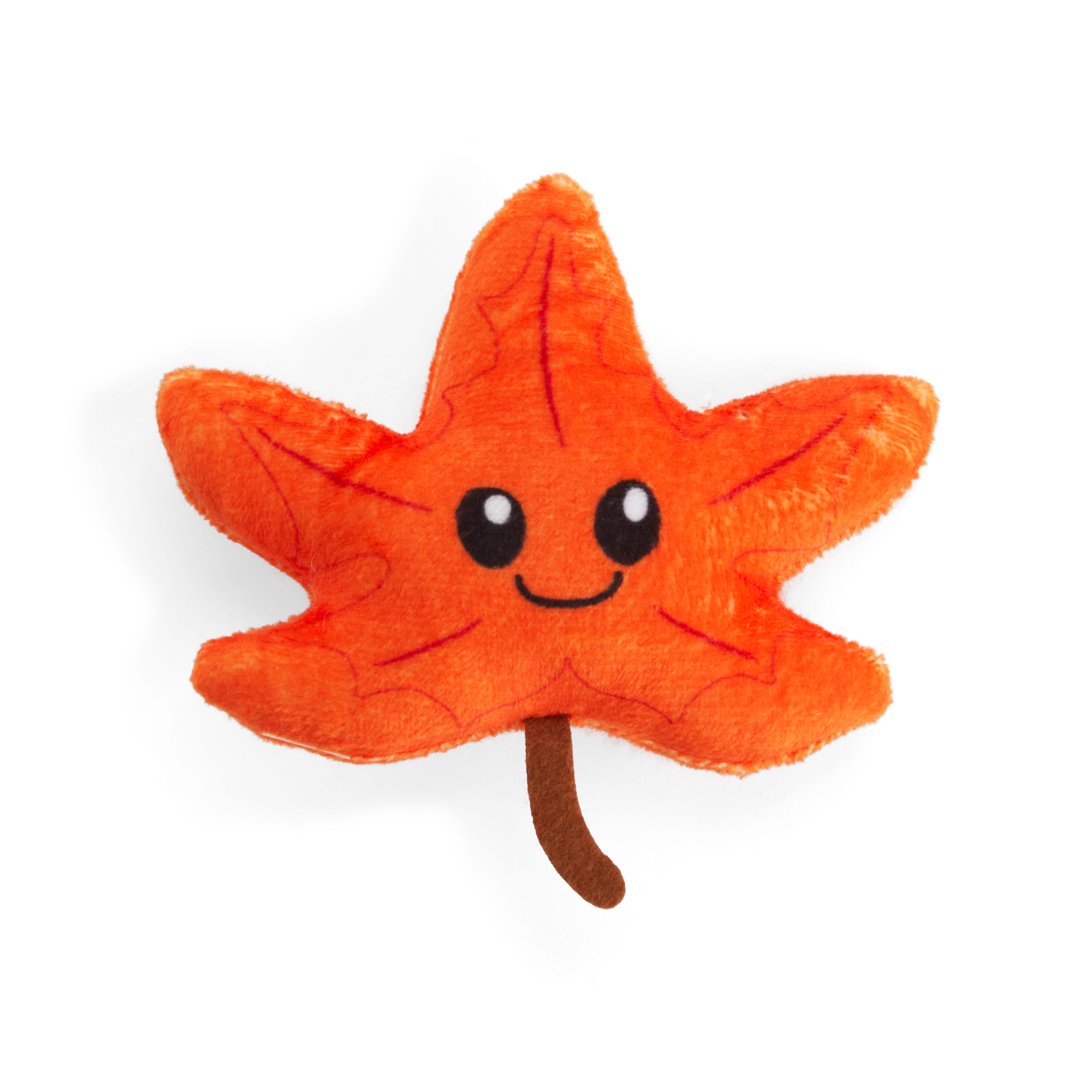 YOULY The Thanksgiving Collection Plush Leaf Dog Toy， X-Small