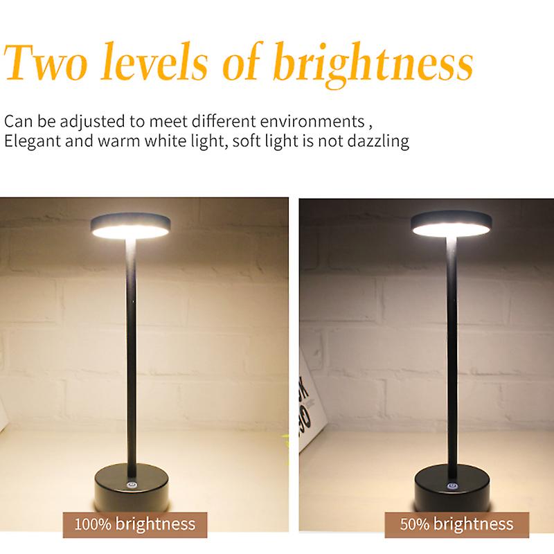 Room Desk Lamp Aluminum Alloy Led Night Light Waterproof Rechargeable Touch Dimming Table Lamps Home Reading Camping Light