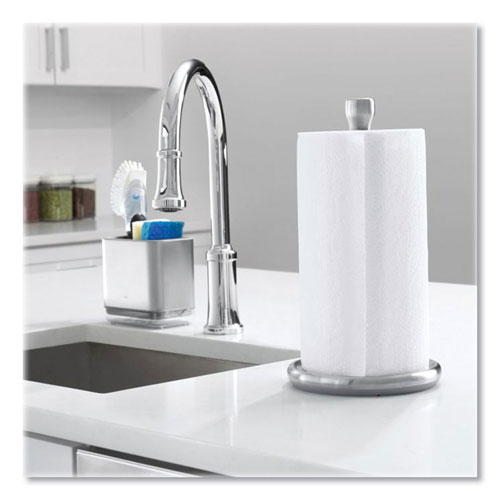 Oxo Good Grips Steady Paper Towel Holder | Stainless Steel， 8.1 x 7.8 x 14.5， Gray