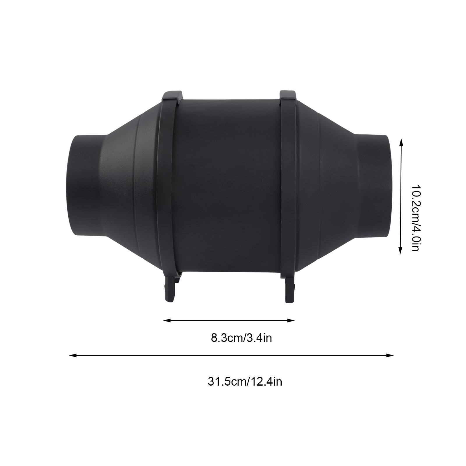 4 Inch 188CFM Inline Fan with Speed Controller， Carbon Filter， and 8 Feet of Ducting Combo， Ventilation System for Grow Tent， Hydroponics