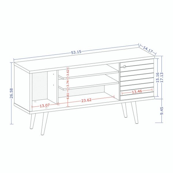 Liberty TV Stand 53.14 in Black